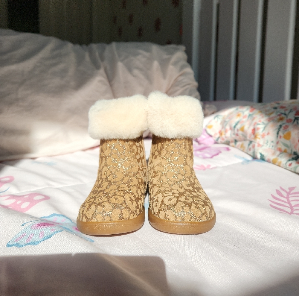 UGG Tan and Cream Shearling Boots